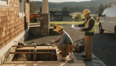 Plumber repairing a pipe in Vancouver, WA for plumbing repair service