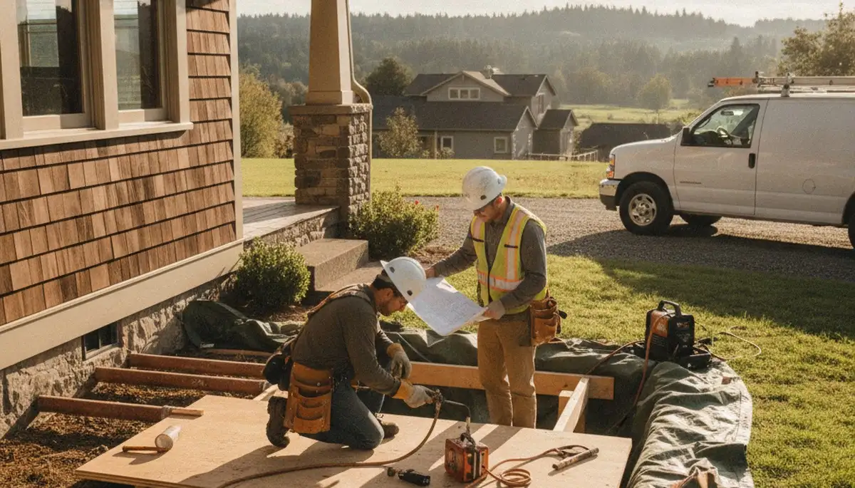 Plumber repairing a kitchen sink in Vancouver, WA for plumbing repair service