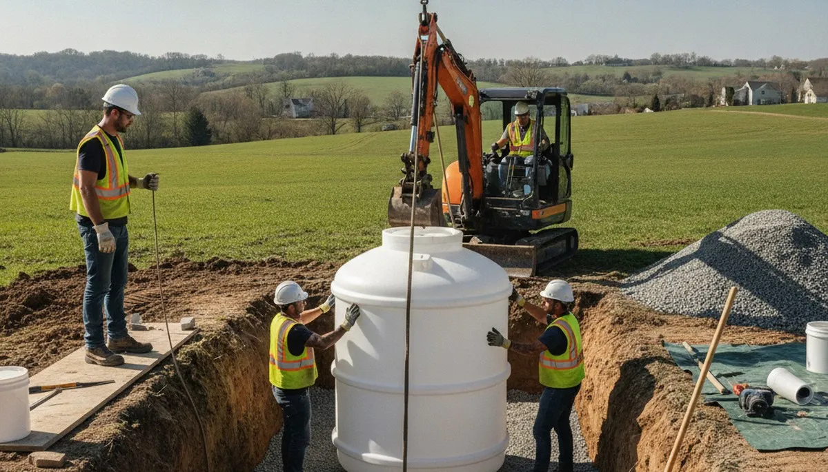 Septic tank installation for Vancouver, WA home by On Call Plumbers