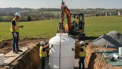 Septic tank installation for Vancouver, WA home by On Call Plumbers