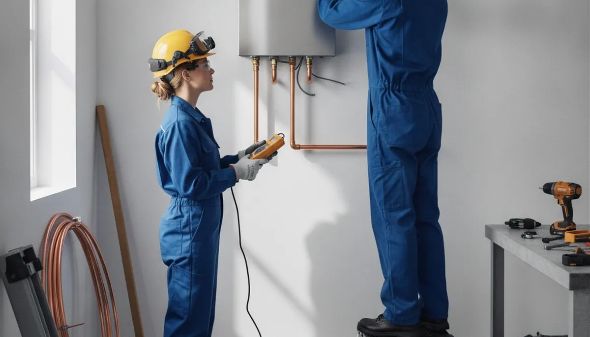 Tankless water heater installation service in Vancouver, WA by On Call Plumbers
