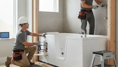 Walk-in tub installation for safer bathing by Vancouver, WA plumbers