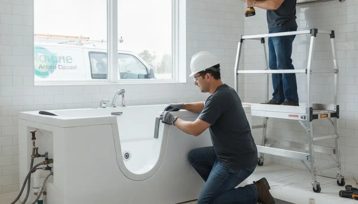 Walk-in tub installation for safer bathing in Vancouver, WA by On Call Plumbers